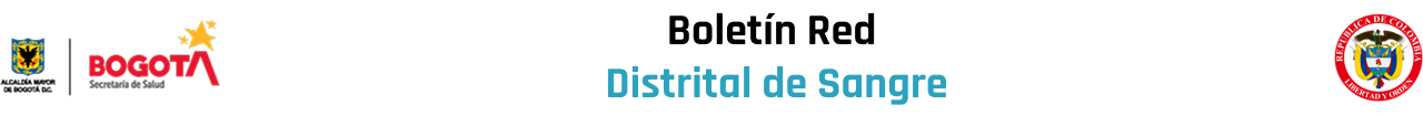 BOLETIN RED DISTRITAL DE SANGRE